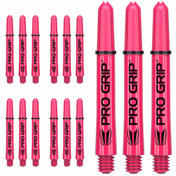 Target Darts 5 x Sets of Pink Pro Grip Shaft Medium - 15 in Total