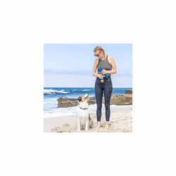 Chuckit! Fetch & Fold Dog Ball Launcher Pick Up and Throw Hands Free Dog Toy Rubber Fetch Ball Thrower Set