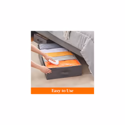 Lifewit 3 Pack UnderBed Storage Bags with Lid, Clothes Storage Boxes Foldable Under bed Storage Organizer with Reinforced Handle Thick Fabric Clear