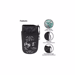 Peg Bag for Washing Line Waterproof and Weatherproof for Securing up to 300 Clothes Pegs for Washing line ? Hanging Clothesline Peg Bags - Black