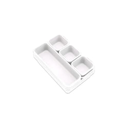 Addis 8pcs Interlocking Drawer Organiser Plastic Storage Trays Dividers for Kitchen Office Desk Make-Up Clothing Jewellery Craft Bathroom organising,