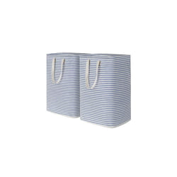 Lifewit 72L Freestanding Laundry Hamper, Collapsible Waterproof Large Laundry Basket with Easy Carry Extended Handles for Clothes, Towels, Toys, Blue,