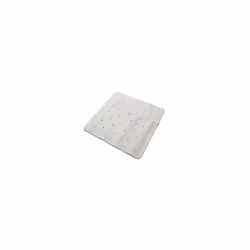Croydex AG183622 Hygiene 'N' Clean Anti-Bacterial Slip-Resistant Natural Rubber Suction Shower Mat, 53 x 53 cm, White