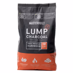 Masterbuilt MB20091621 Natural Reusable Lump Charcoal for BBQ, Smoking, Grilling. 16lbs , Black