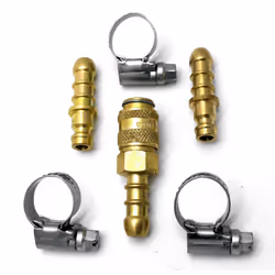 Quick Release Gas Fitting for propane/butane Hose with extra nozzle and clips(14