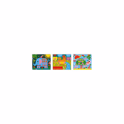 Janod - From 3 years old - Creative Kit - Animal Mosaics - Les Ateliers du Calme - Creative Leisure - Dexterity and Concentration - J07899