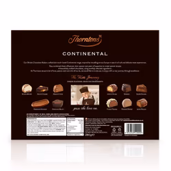 Thorntons Continental Collection, Chocolate Hamper Gift Box, Inspired by European Flavours, Assorted Milk, White and Dark Chocolates, 284g