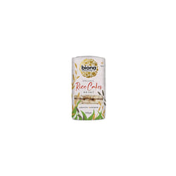 Biona Organic Unsalted Rice Cakes, 100g - 100% Organic Wholegrain Brown Rice - Source of Fibre, Naturally Gluten Free - Vegan Snacks and Treats (Pack