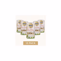 Biona Organic Unsalted Rice Cakes, 100g - 100% Organic Wholegrain Brown Rice - Source of Fibre, Naturally Gluten Free - Vegan Snacks and Treats (Pack