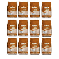 12 X Lavazza Crema e Aroma Roasted Coffee Beans 1kg (Pack Of - 12)