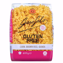Gluten Free Fusilloni Italian Dried Pasta, 400g - Suitable for Coeliac and Vegan diets (Pack of 1)