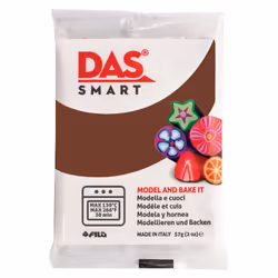 DAS 321028 Smart Oven-Bake Clay 57g (2x 28.5g) Chocolate