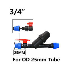 3/4" 1" 1.25",1.5",2" 120 Mesh Screen Filter Garden Drip Irrigation System - 3I4 inch Kit