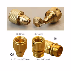 1/2'' 3/4'' 1'' Brass Tap Quick Connecter 16mm 20mm Copper Hose Coupling - Ix1pc