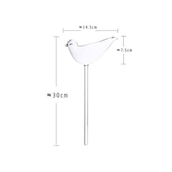 8 Styles Houseplant Automatic Self Watering Glass Bird Watering Cans Flowers - A