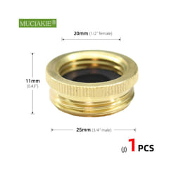 1/2'' 3/4'' 1'' Brass Tap Quick Connecter 16mm 20mm Copper Hose Coupling - Jx1pc