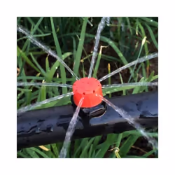 50/100 Pieces 8 Hole Adjustable Irrigation Dripper Sprinkler Emitter Dripper - red 100 Pcs
