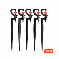5pcs 360 Rotating Micro Watering Irrigation Sprinkler Sprayer with 21cm - Ax5pcs