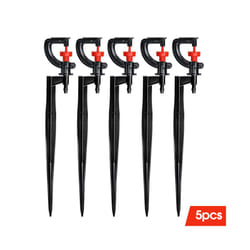 5pcs 360 Rotating Micro Watering Irrigation Sprinkler Sprayer with 21cm - Ax5pcs