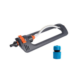 Lawn Swing Sprinkler Automatic 4 Mode 19 Nozzle Garden Sprayer Watering - A with adapter 03