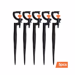 5pcs 360 Rotating Micro Watering Irrigation Sprinkler Sprayer with 21cm - Bx5pcs