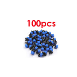 50/100 Pieces 8 Hole Adjustable Irrigation Dripper Sprinkler Emitter Dripper - blue 100Pcs