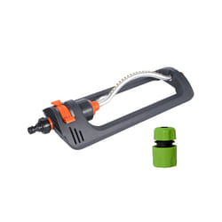 Lawn Swing Sprinkler Automatic 4 Mode 19 Nozzle Garden Sprayer Watering - A with adapter 05