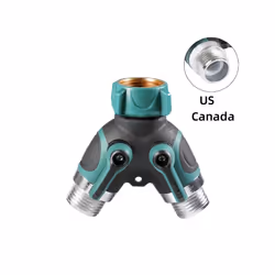 Garden Watering Two Way Hose Splitters Connector 3/4 Inch Garden Tap Water - US