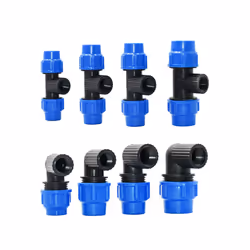 20/25/32/40/50mm PE Tube Quick Connector Elbow Tee Water Splitter Plastic - 2inch x 63mm