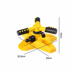 Upgrade Automatic Lawn Sprinkler 360 Degree Rotating Lawn Irrigation System - A-yellow