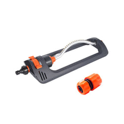 Lawn Swing Sprinkler Automatic 4 Mode 19 Nozzle Garden Sprayer Watering - A with adapter 02