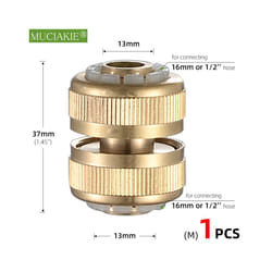 1/2'' 3/4'' 1'' Brass Tap Quick Connecter 16mm 20mm Copper Hose Coupling - Mx1pc