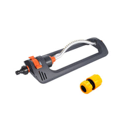 Lawn Swing Sprinkler Automatic 4 Mode 19 Nozzle Garden Sprayer Watering - A with adapter 04