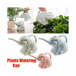 Cute Elephant Shape Watering Pot Plastic Can Plant Outdoor Irrigation - Green