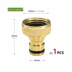 1/2'' 3/4'' 1'' Brass Tap Quick Connecter 16mm 20mm Copper Hose Coupling - Ex1pc