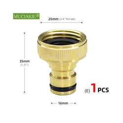 1/2'' 3/4'' 1'' Brass Tap Quick Connecter 16mm 20mm Copper Hose Coupling - Ex1pc