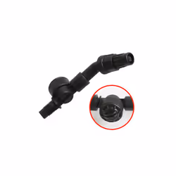 Ajustable Spray Nozzle Watering Sprayer Garden Irrigation System Nozzle - Black With Valve