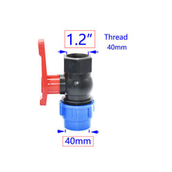 20/25/32/40/50mm PE Tube Quick Connector Elbow Tee Water Splitter Plastic - 1.2inch x 40mm