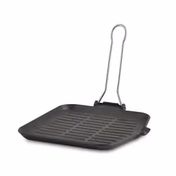 Ilsa Dietella, Square, Grill pan, Anthracite, No coating, Cast iron, 240 mm