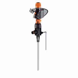 Claber 8707, Pulse water sprinkler, 397 m², 4 bar, Black, Orange