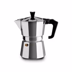PEZZETTI Italexpress, Moka pot, 0.15 L, Aluminium, Black, Aluminium, 3 cups, 1 pc(s)