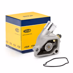 Engine thermostat; MAGNETI MARELLI; 92 with gasket/seal with sensor; for VAUXHALL, SAAB, OPEL, HYUNDAI; 1338098, 6338005, 905 ...