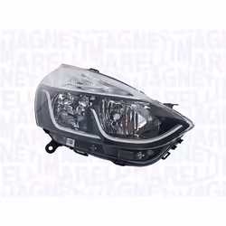 Headlights; MAGNETI MARELLI; Left H7, K (5W), H1 Halogen Orange for right-hand traffic; for RENAULT; 260600373R, 260608367R