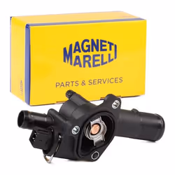 Engine thermostat; MAGNETI MARELLI; 83 with gasket/seal with sensor; for RENAULT, DACIA; 1106000QAJ, 8200558751, 8200400553, ...