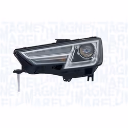 Headlights; MAGNETI MARELLI; Left LED, PWY24W Bi-Xenon for right-hand traffic; for AUDI; 8W0941043, LPP422