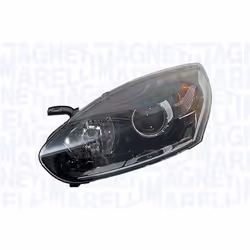 Headlights; MAGNETI MARELLI; Left H7/H7 Halogen Orange for right-hand traffic; for RENAULT; LPP652, 260602722R, 260609865R