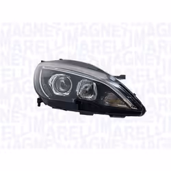 Headlights; MAGNETI MARELLI; Right H7, HY21W, LED Halogen Orange for right-hand traffic; for PEUGEOT; 1628555380, 9816990580