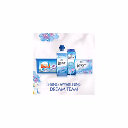 Lenor Fabric Conditioner, 332 Washes, 12L (3L x 4), Spring Awakening, Protects Clothes From Stretching, Fading & Bobbling