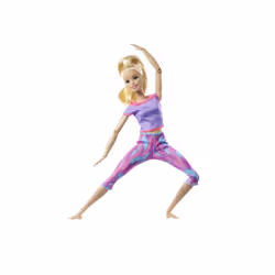 BARBIE Made To Move Dolls Yoga Fashion Outfit Doll - Purple