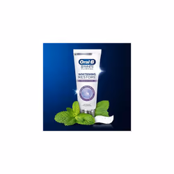 3D White Clinical Toothpaste, Whitening Restore, Diamond Clean, 75 ml, Teeth Whitening & Teeth Stain Removal